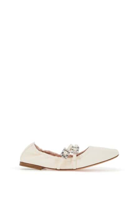 ROGER VIVIER "nappa Ballet Flats With Strass Buck