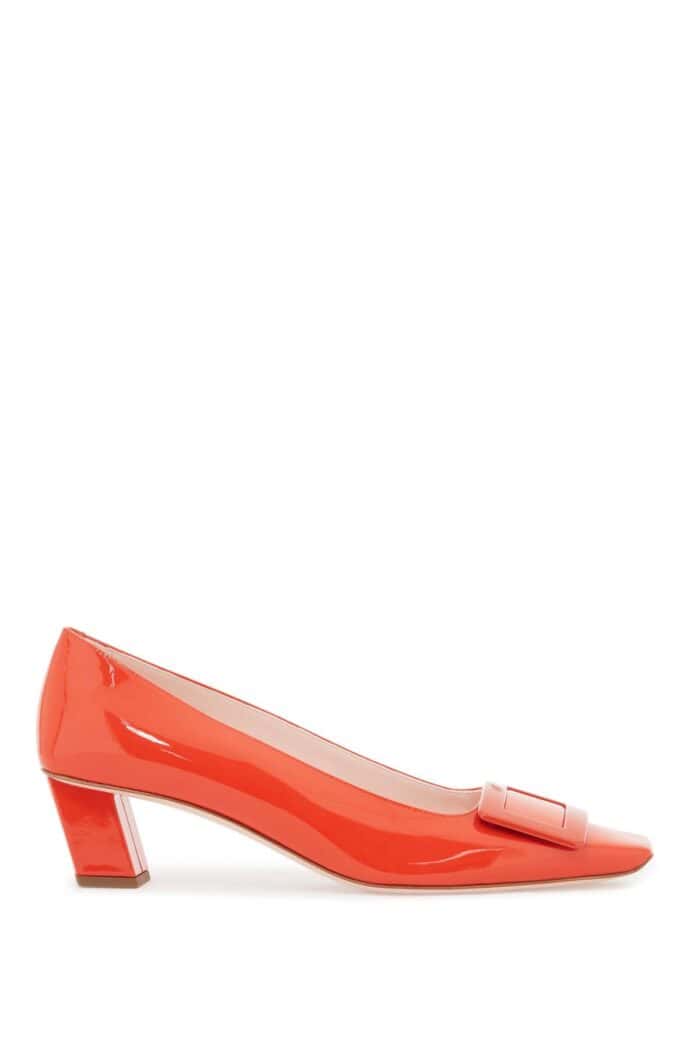 ROGER VIVIER Patent Leather Belle Viver 45 Pumps