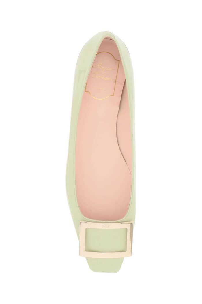 Roger Vivier Patent Leather 'trompette' Ballerina Flats