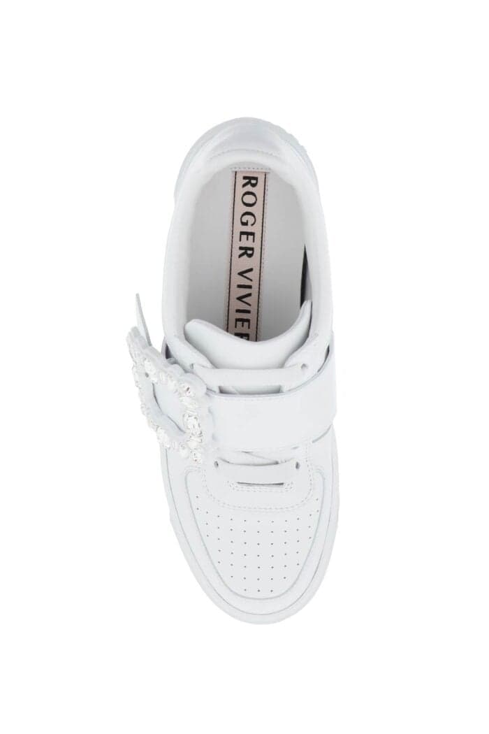 Roger Vivier Very Vivier Sneakers With Strass Buckle