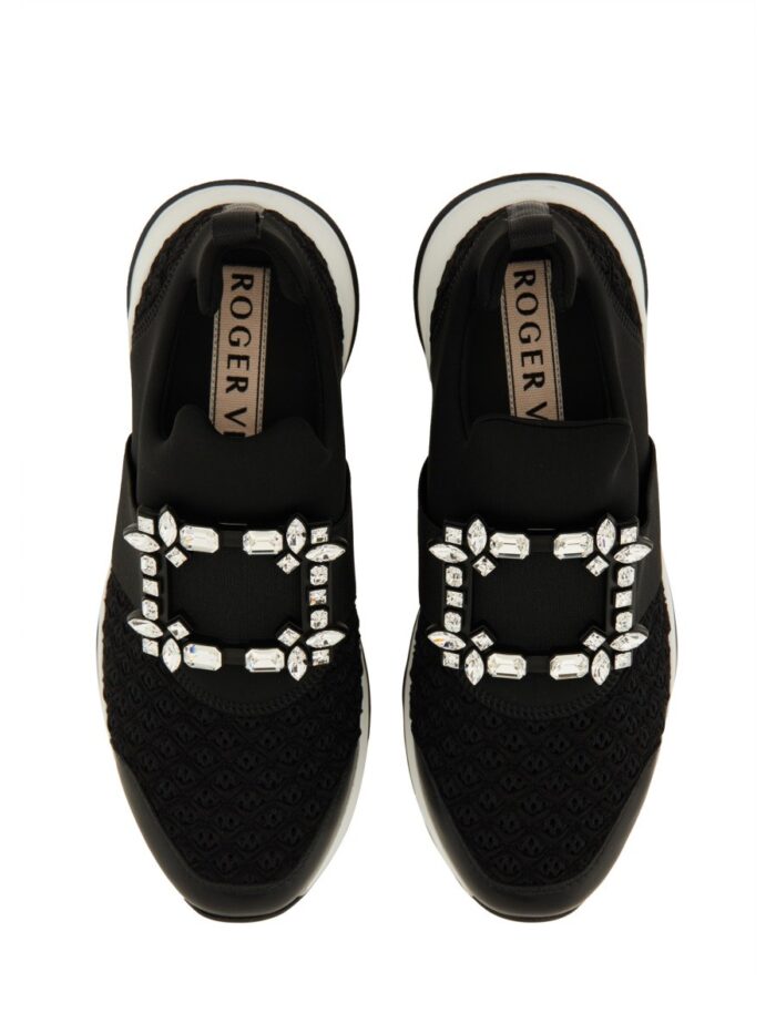 ROGER VIVIER "VIV' RUN" FABRIC SNEAKER