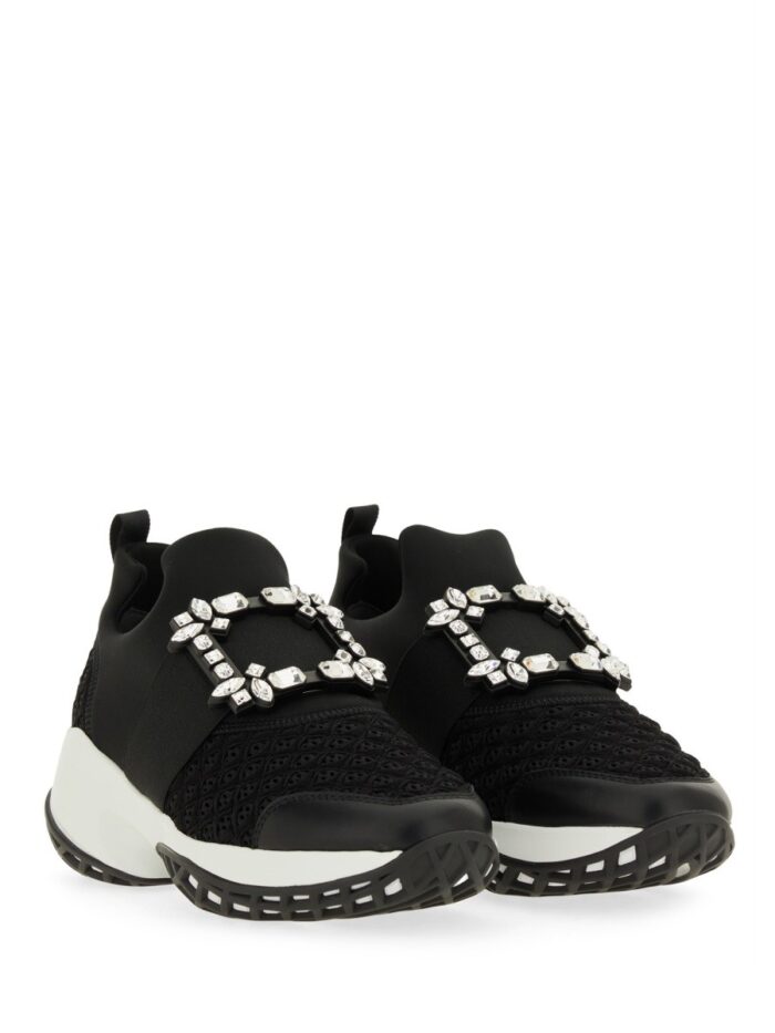 ROGER VIVIER "VIV' RUN" FABRIC SNEAKER