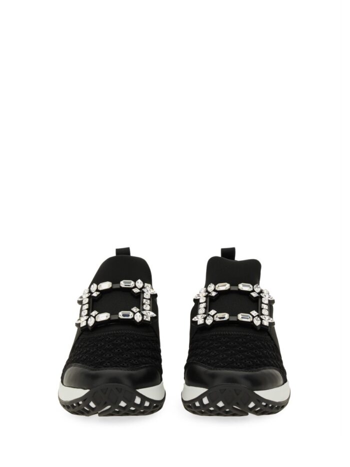 ROGER VIVIER "VIV' RUN" FABRIC SNEAKER
