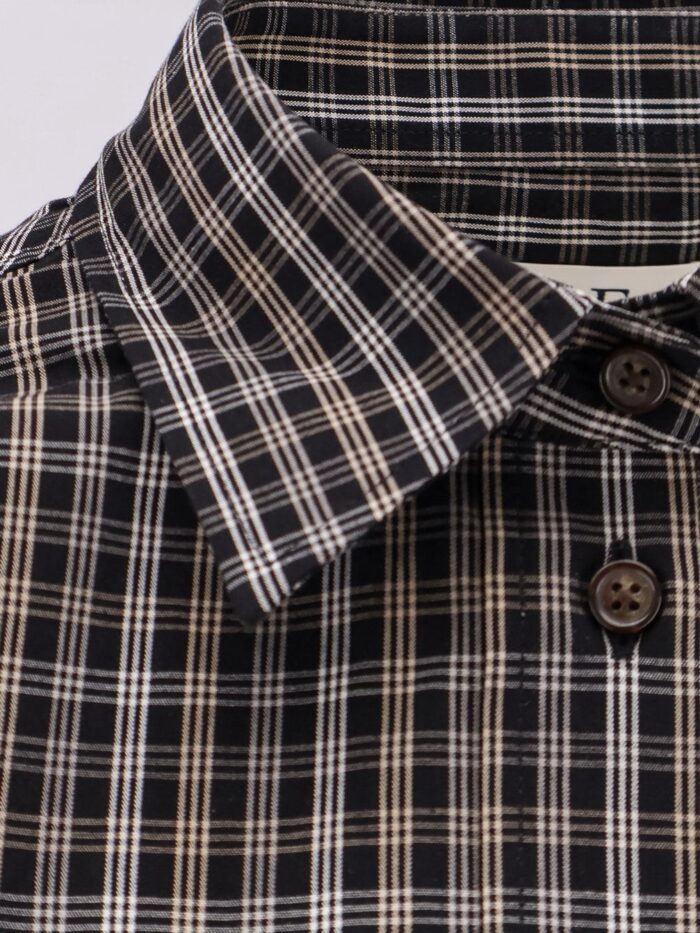ROHE Cotton Shirt With Check Pattern