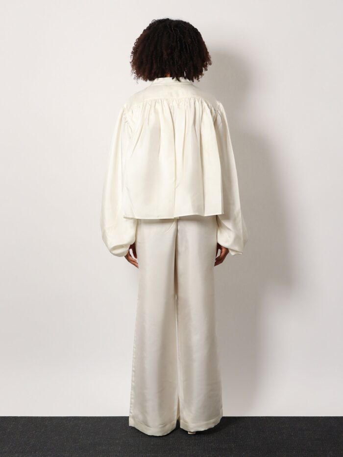 ROHE Crop Silk Shirt
