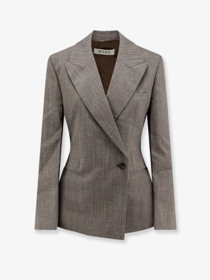 ROHE Hourglass Shaped Wool Blend Blazer
