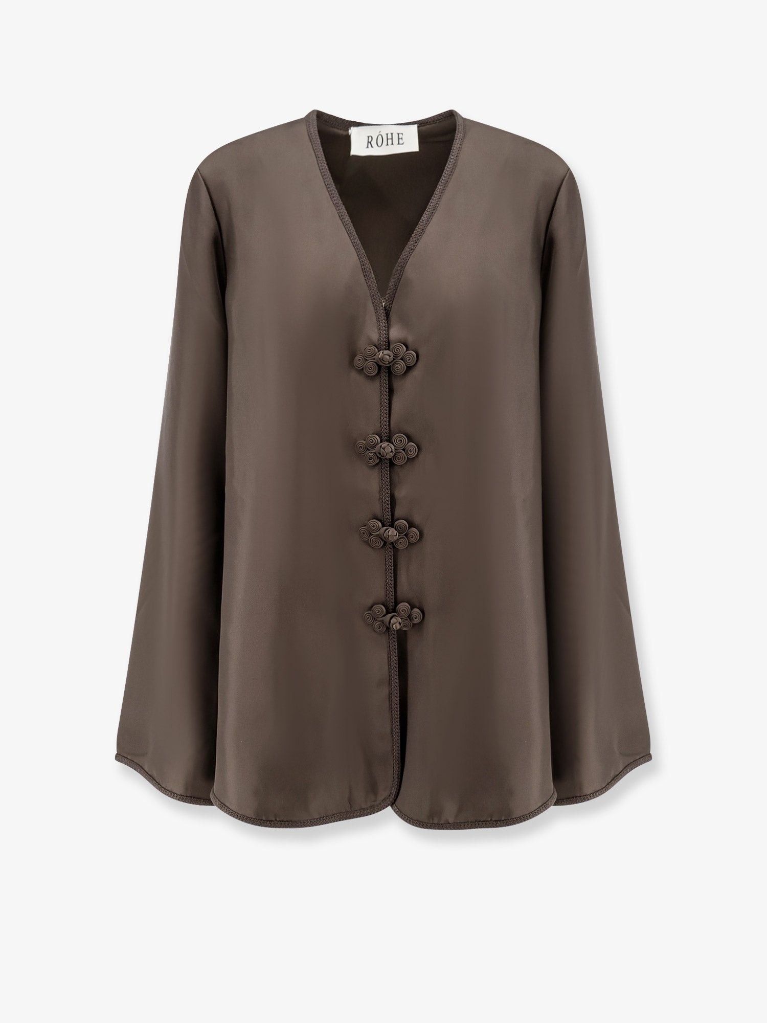 ROHE Mandarin Closure Silk Top