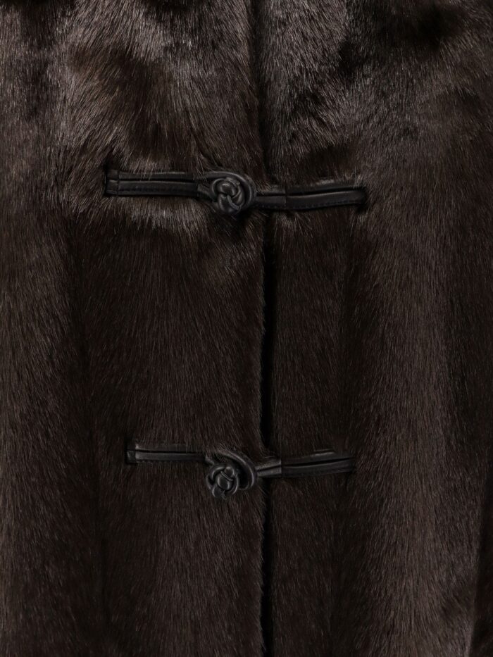 ROHE Mandarin Faux Fur Coat