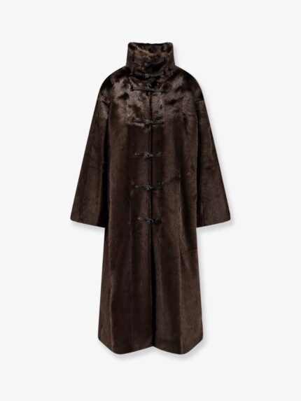 ROHE Mandarin Faux Fur Coat