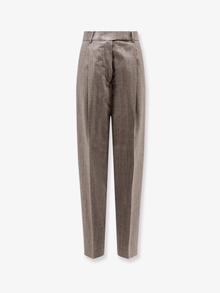 rohe mélange wool and viscose trousers ROHE Mélange Wool And Viscose Trousers