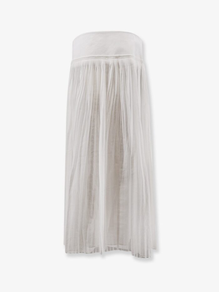 ROHE Pleated Cotton Skirt