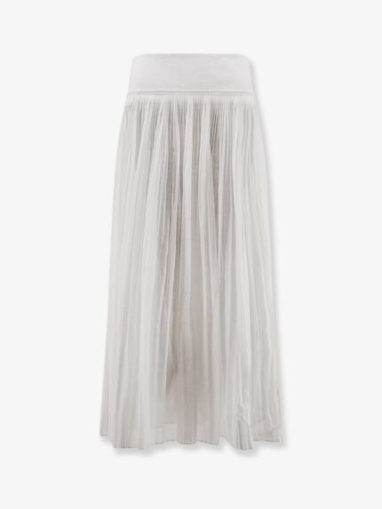 ROHE Pleated Cotton Skirt