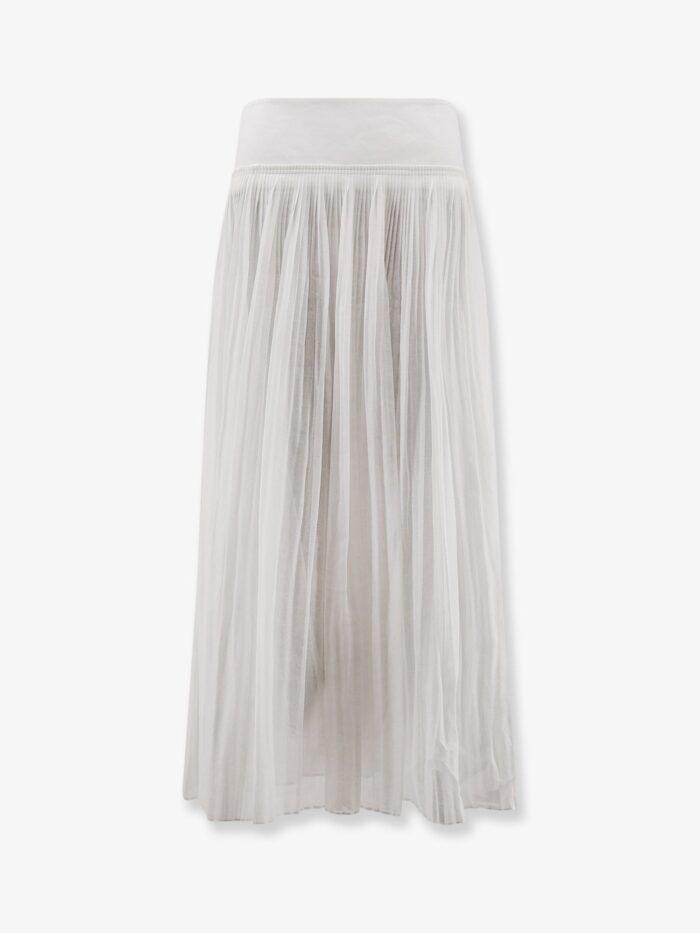 ROHE Pleated Cotton Skirt