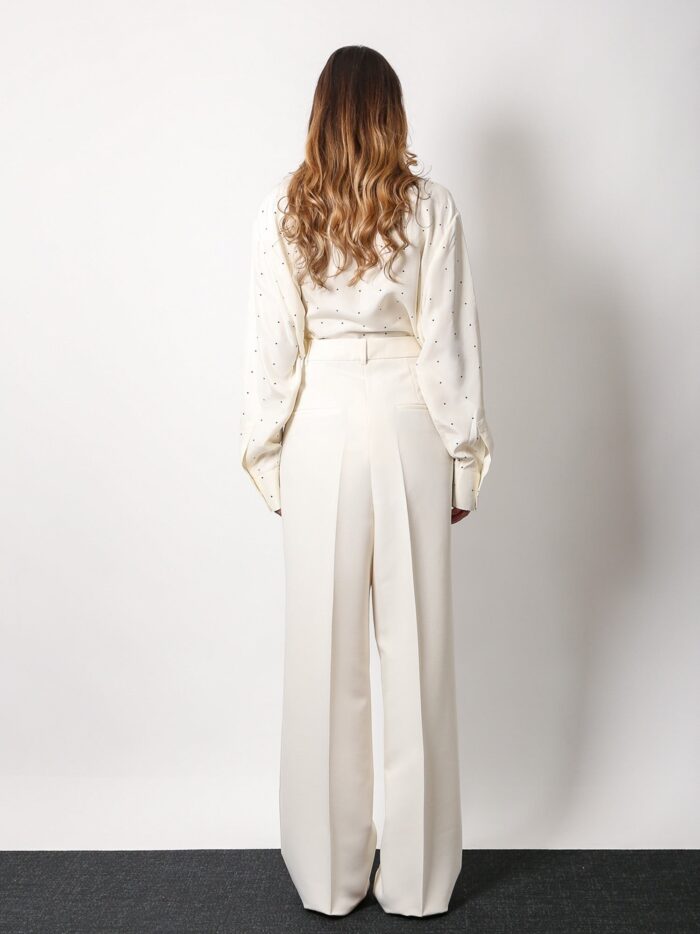 ROHE Recycled Material Trouser With Wide Leg