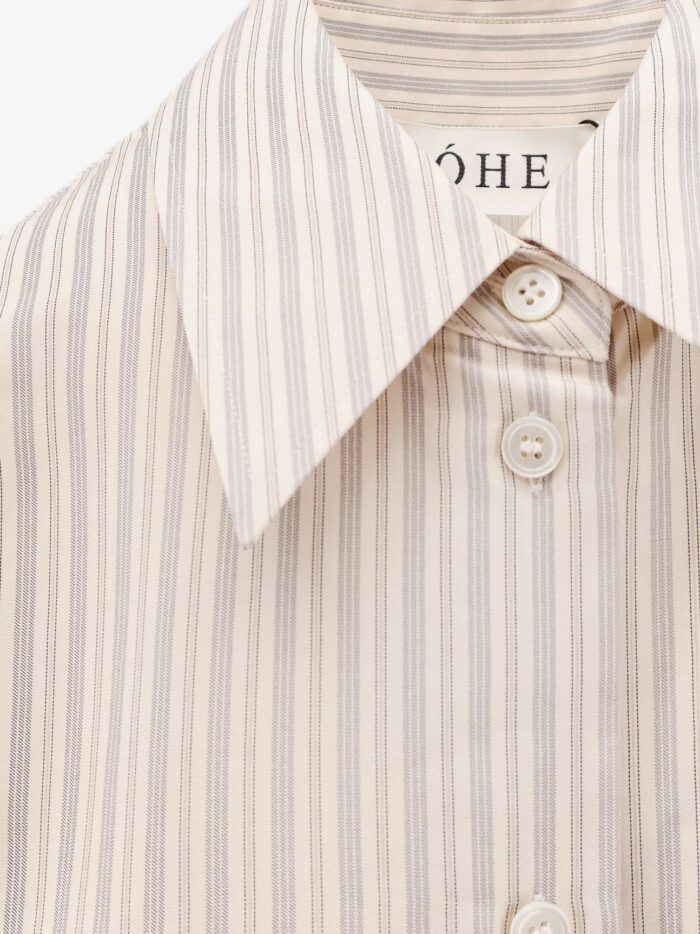 ROHE Silk Striped Shirt