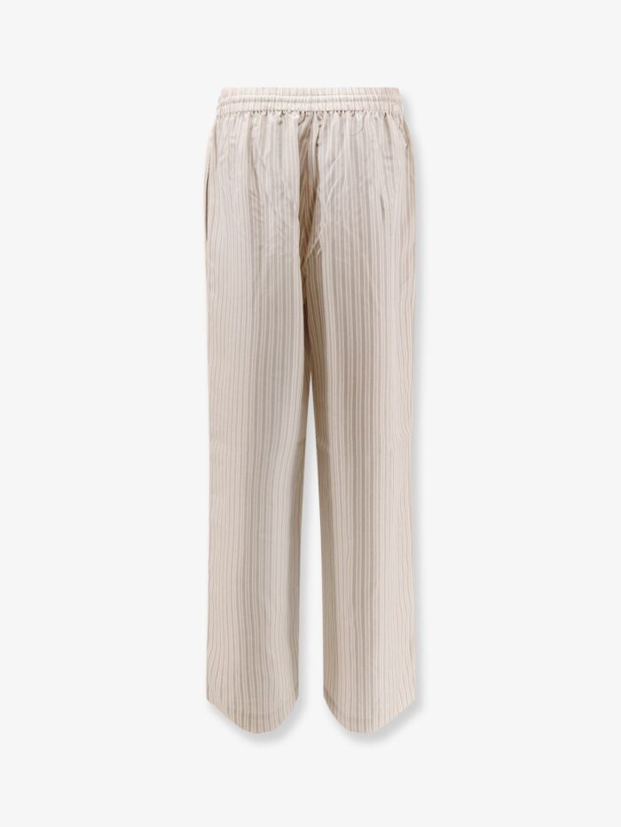 ROHE Silk Striped Trousers