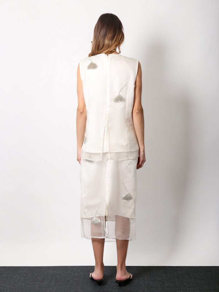 ROHE Silk Top With Jewel Details