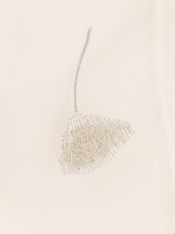 ROHE Silk Top With Jewel Details