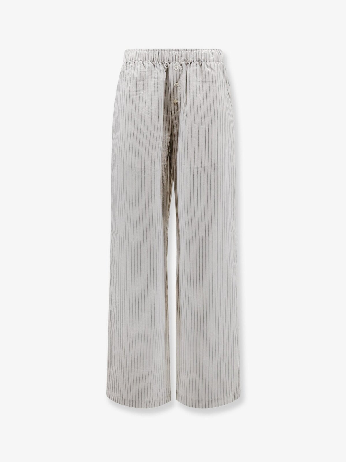 ROHE Silk Trousers With Striped Pattern