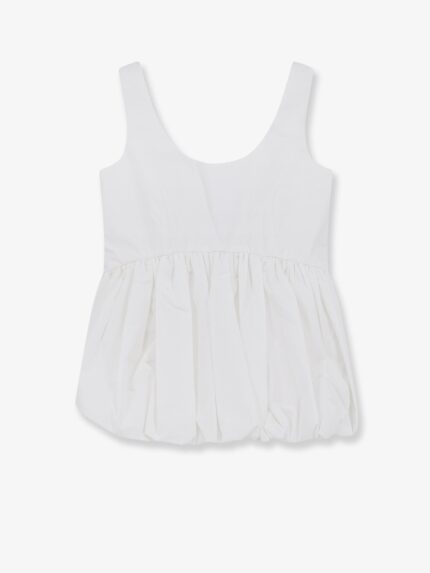 ROHE Voluminous Peplum Cotton Tank Top