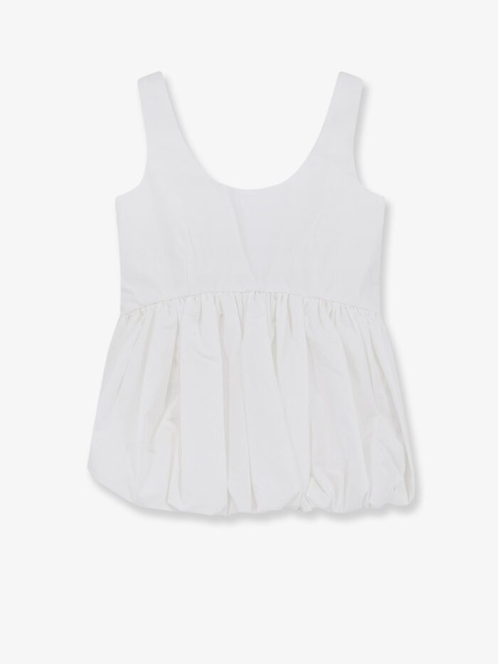 ROHE Voluminous Peplum Cotton Tank Top