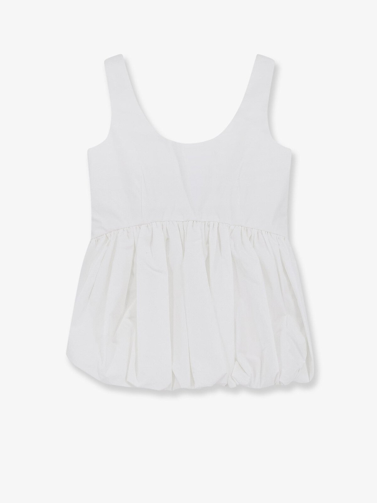 ROHE Voluminous Peplum Cotton Tank Top