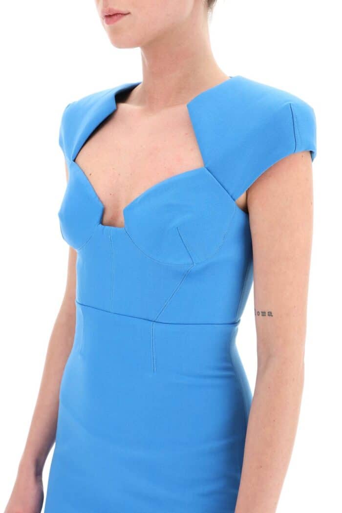 Roland Mouret Cap Sleeve Midi Dress