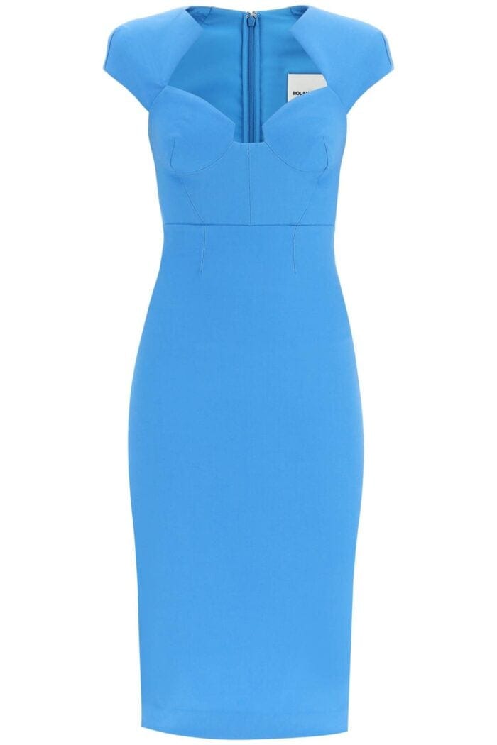 Roland Mouret Cap Sleeve Midi Dress