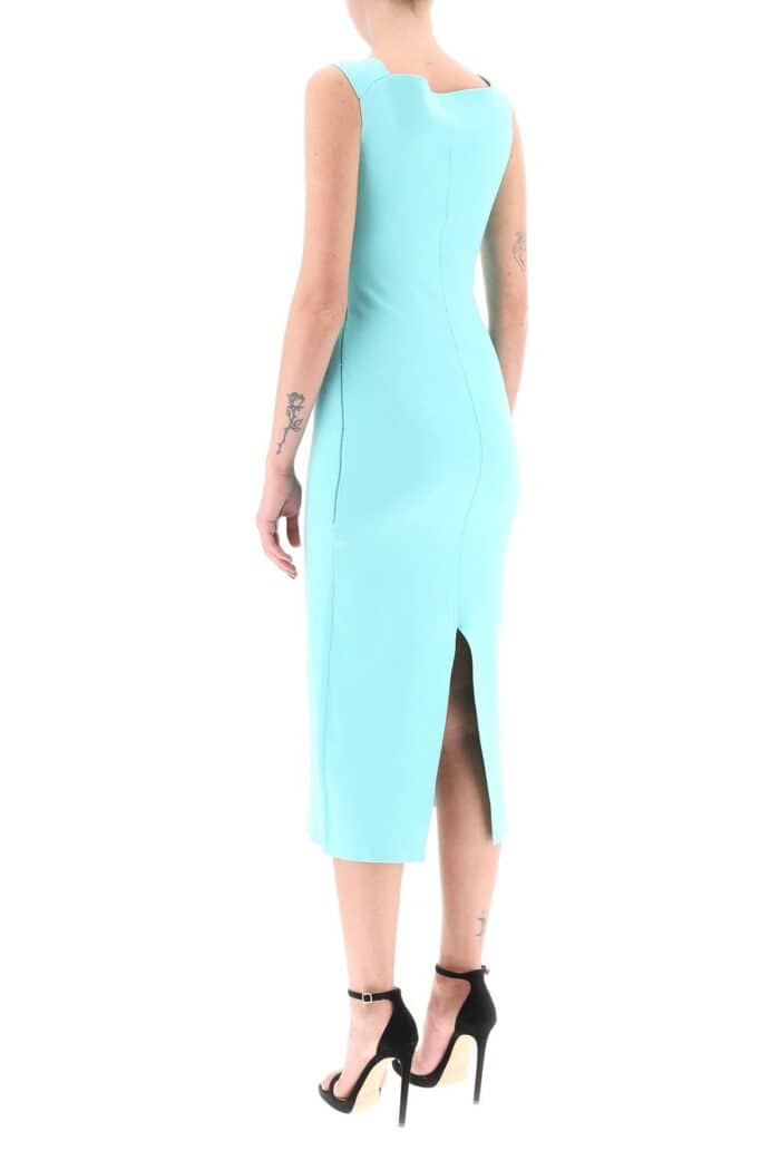 Roland Mouret Knit Fitted Midi Dress