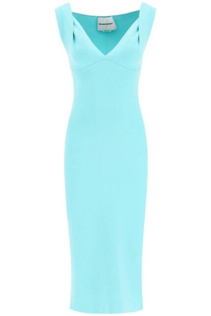 Roland Mouret Knit Fitted Midi Dress