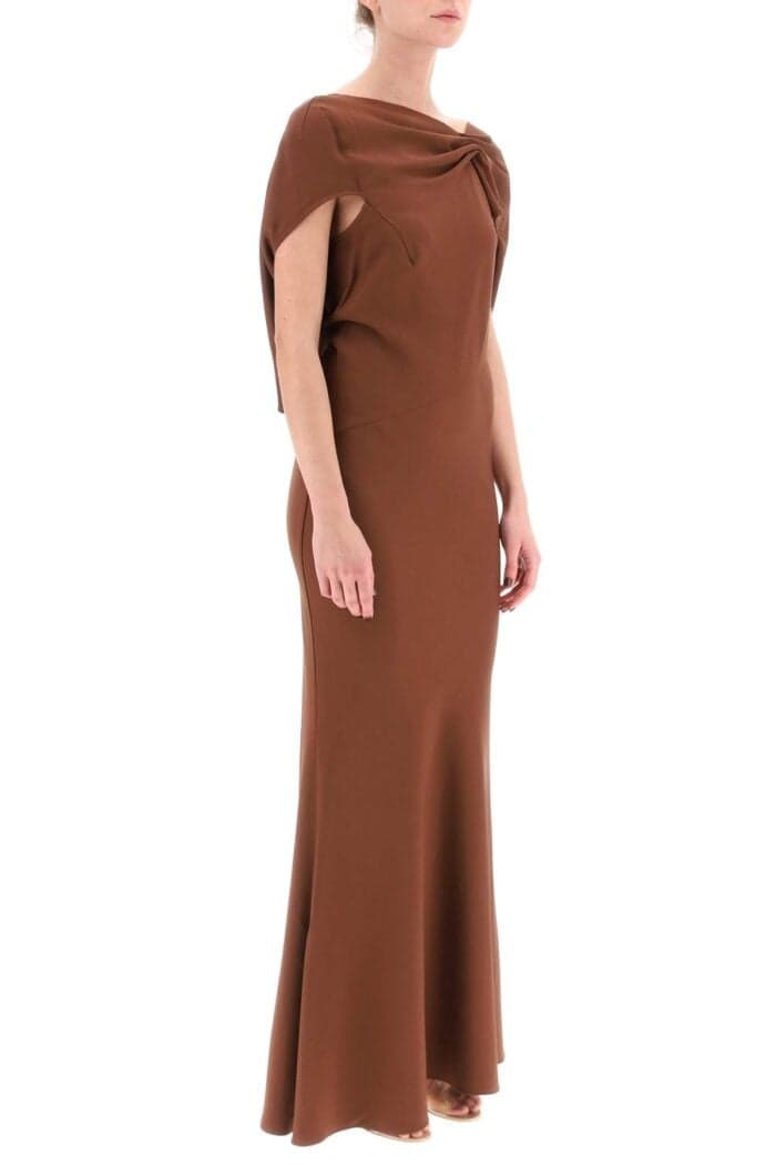 ROLAND MOURET Long Cady Dress