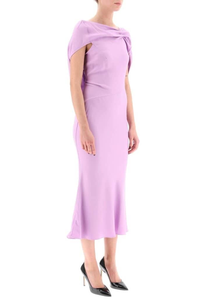 ROLAND MOURET Midi Cady Dress