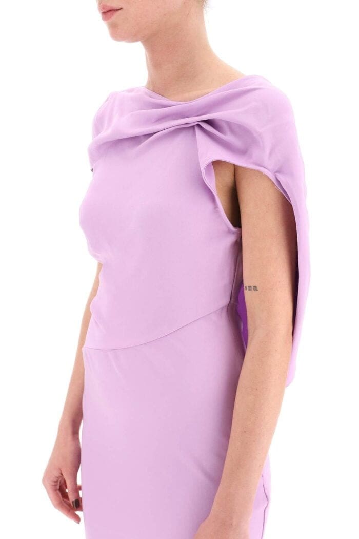 ROLAND MOURET Midi Cady Dress