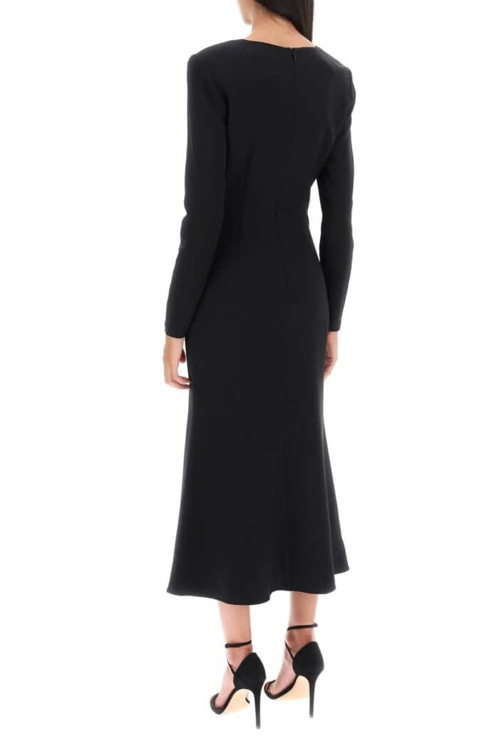 Roland Mouret Midi Dress With Plunging Neckline