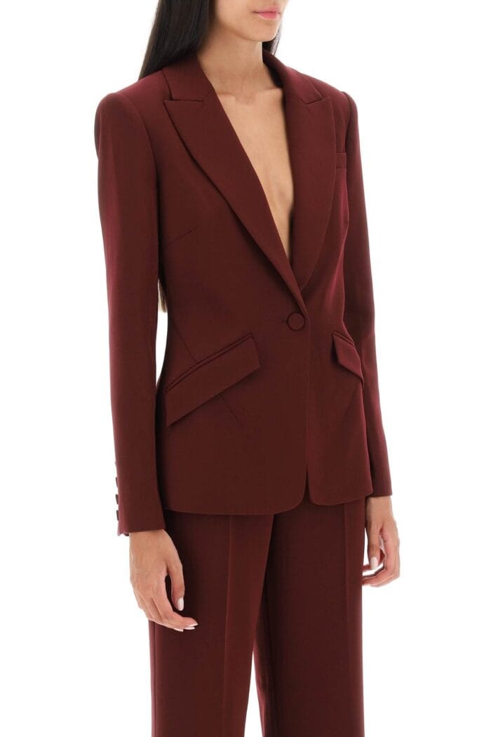 Roland Mouret Stretch Cady Single-breasted Blazer