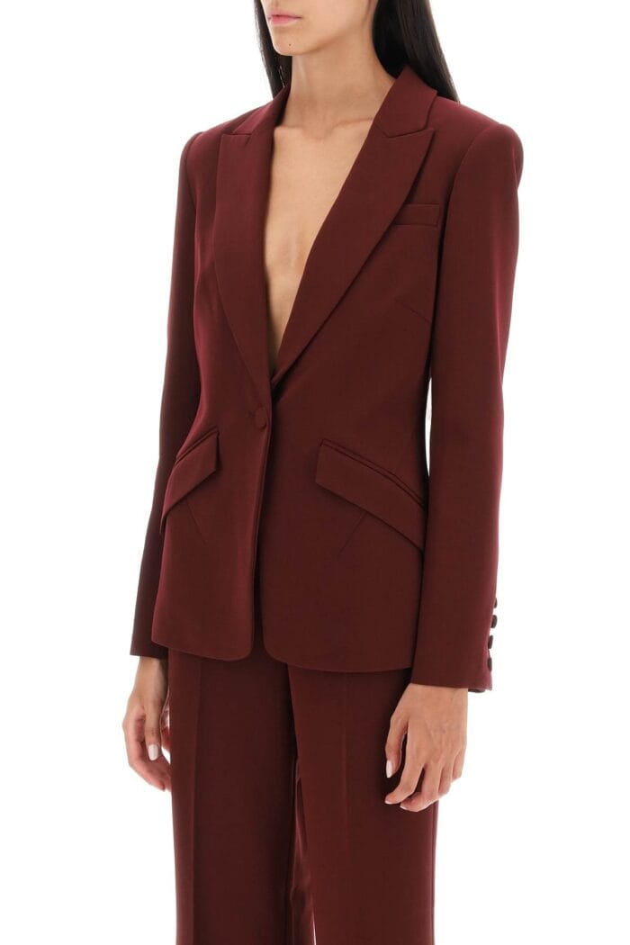 Roland Mouret Stretch Cady Single-breasted Blazer