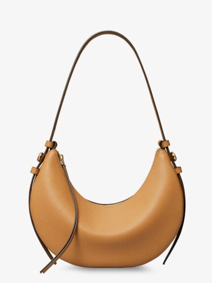 Tory Burch Romy Half Moon Leather Shoulder Bag