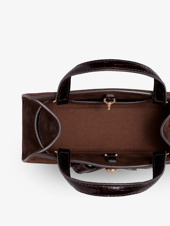 Tory Burch Romy Small Suede Satchel Bag With Shoulder Strap