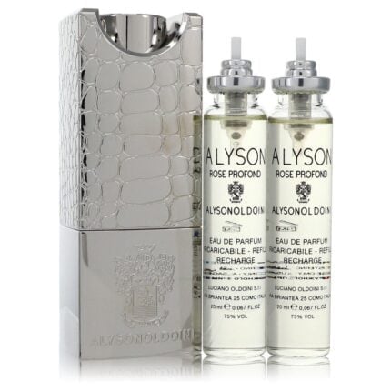 Rose Profond By Alyson Oldoini - Eau De Parfum Refillable Spray Includes 3 X 20 Ml Refills And Atomizer 2 Oz