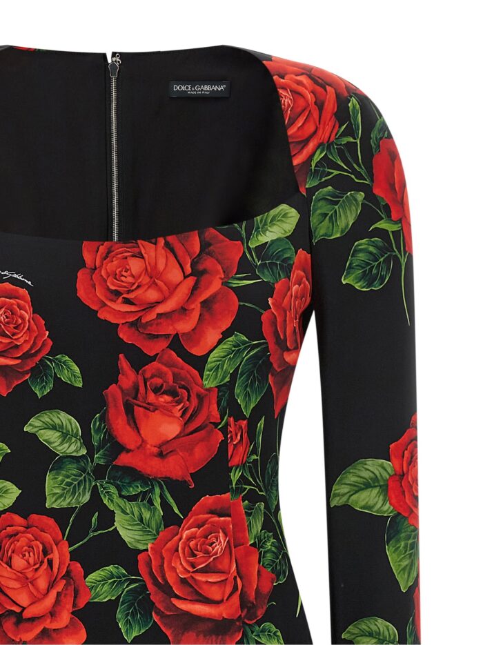 Dolce & Gabbana 'Rose' Longuette Dress
