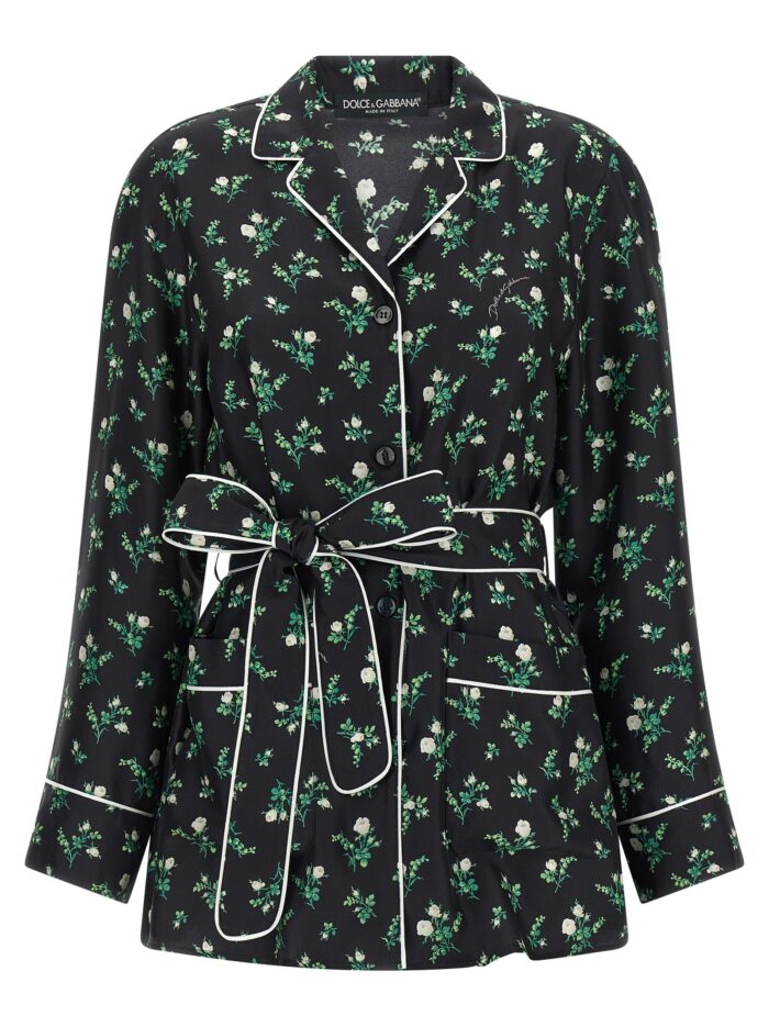 dolce & gabbana roselline and lily of the lilies of the flowers printed shirt Dolce & Gabbana Roselline And Lily Of The Lilies Of The Flowers Printed Shirt