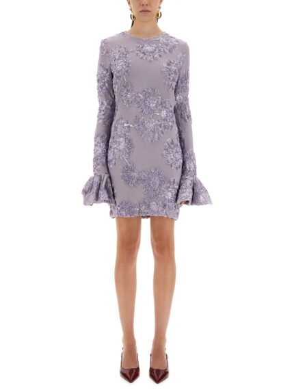 ROTATE BIRGER CHRISTENSEN 3D MESH MINI DRESS