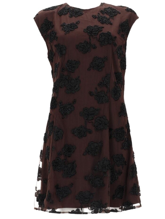 ROTATE BIRGER CHRISTENSEN ABITO MINI CON DETTAGLI FLOREALI