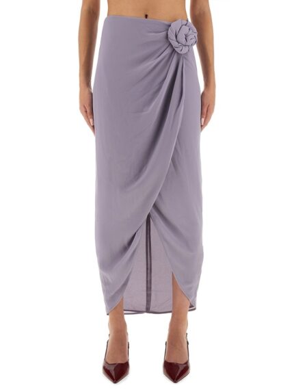 ROTATE BIRGER CHRISTENSEN ASYMMETRICAL SKIRT WITH DICTATION