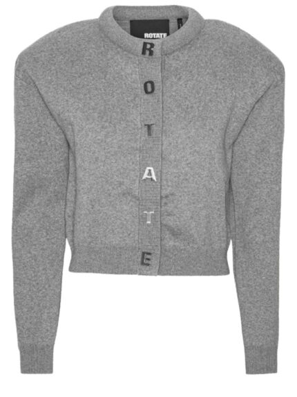 ROTATE BIRGER CHRISTENSEN CARDIGAN WITH LETTERS
