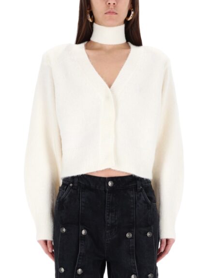 ROTATE BIRGER CHRISTENSEN CARDIGAN WITH SCARF