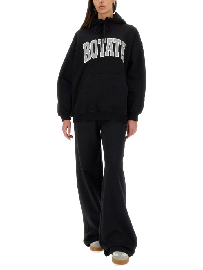 ROTATE BIRGER CHRISTENSEN COTTON FLEECE PANTS