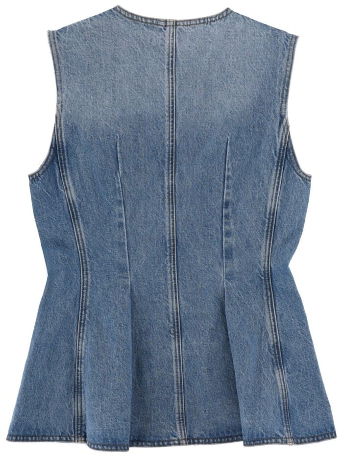ROTATE BIRGER CHRISTENSEN DENIM TOP