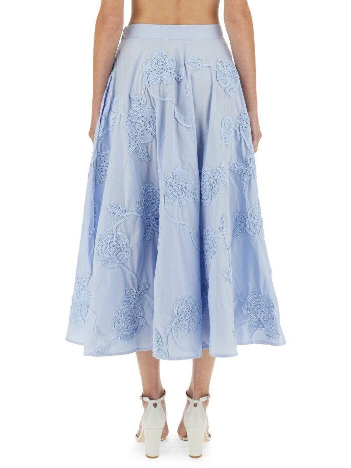 ROTATE BIRGER CHRISTENSEN FLORAL MAXI SKIRT