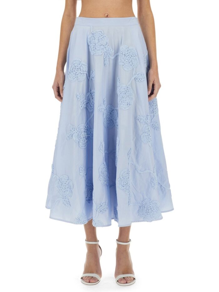 ROTATE BIRGER CHRISTENSEN FLORAL MAXI SKIRT